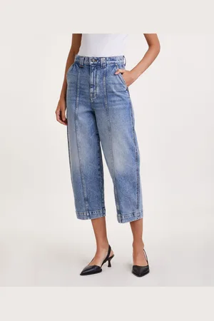 Khaite Jeans Hugo cropped high-rise wide-leg 25