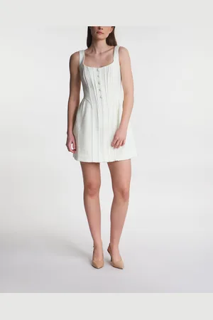 Self-Portrait Dress Cream Boucle Mini UK 8 (EUR 36)
