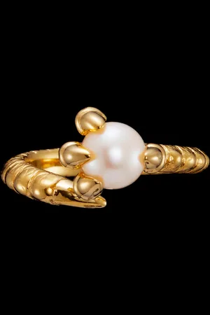 MARIA NILSDOTTER Ring Claw Pearl 16mm