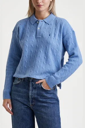 Ralph Lauren Sweater Long Sleeve Cable Polo XS