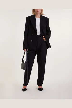 Teurn Studios Trousers High-Waisted Tapered Svart 34