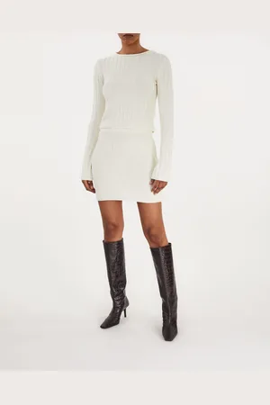 Filippa K Skirt Cotton Rib Knit Vanilj XS