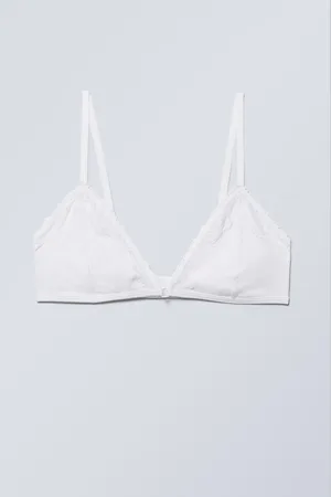 Weekday Lace Cotton Trim Bra