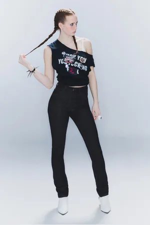 Cheap Monday Sleezie High Waist Skinny Jeans