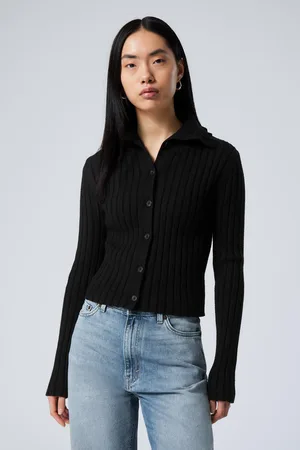 Weekday Slim Knitted Turtleneck Cardigan