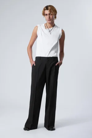Weekday Low Waist Loose Fit Suit Trousers