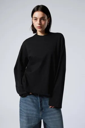 Weekday Long-Sleeved Boxy Cotton T-shirt