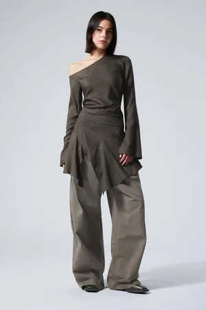 Weekday Long-Sleeved Asymmetric Mini Dress