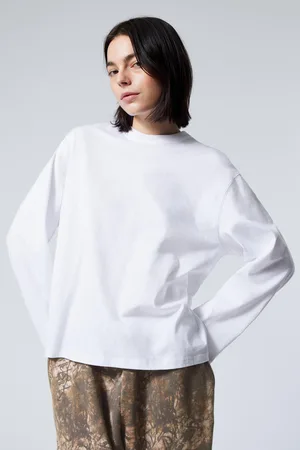 Weekday Long-Sleeved Boxy Cotton T-shirt