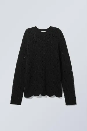 Weekday Crochet Long Sleeve Sweater