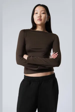 Weekday Annie Long-Sleeved Boat-Neck Top