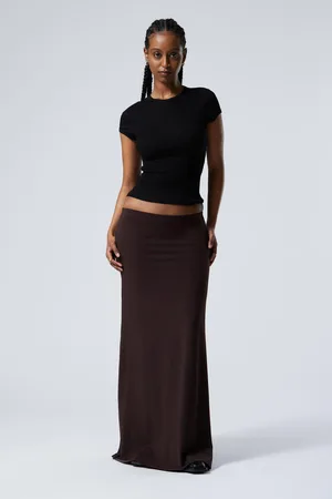 Weekday Mid Rise Slim Fit Maxi Skirt