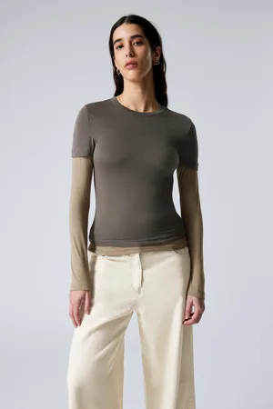 Weekday Slim Double-Layered Long-Sleeved T-shirt