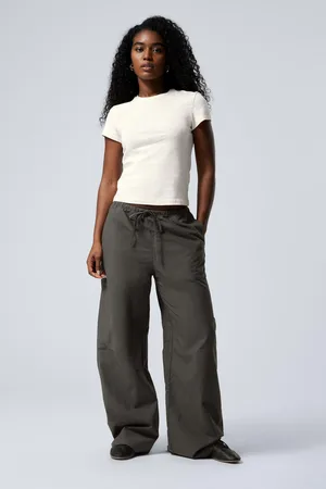 Weekday Loose Fit Low Waist Washed Trousers