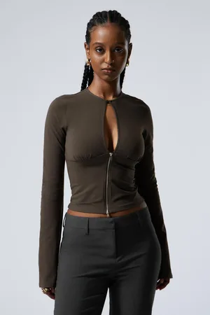 Weekday Slim Long-Sleeved Zip Top