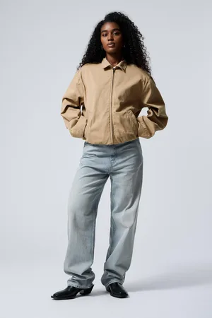 Weekday Loose Fit Cotton Twill Zip Jacket