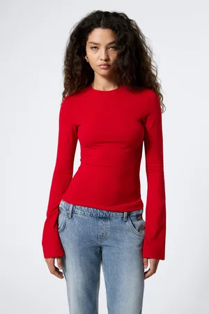 Weekday Long Sleeve Cotton Top
