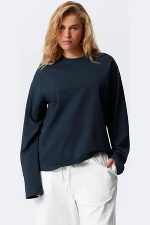 Weekday Long-Sleeved Boxy Cotton T-shirt
