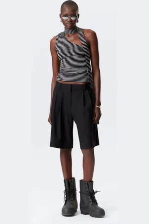 Weekday Wide Pleated Tailored Shorts