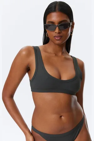 Weekday Ribbed Scoop Neck Bikini Top