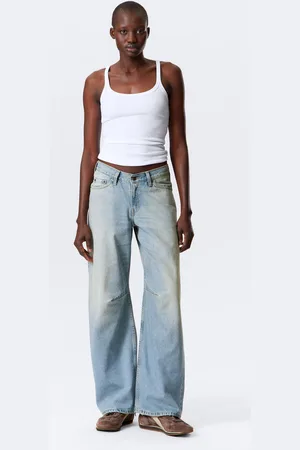 Weekday Oblique Low Waist Loose Barrel Leg Jeans