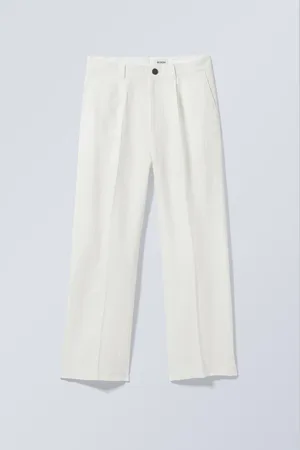 Weekday Uno Loose Linen Suit Trouser