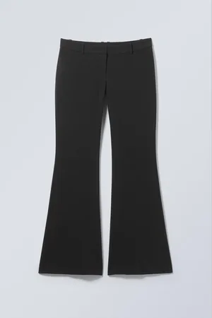 Weekday Slim Low Waist Flared Suit Trousers