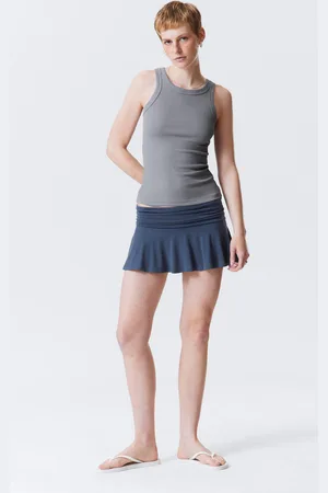 Weekday Flared Mid-Rise Mini Skirt