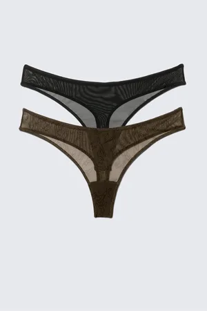Weekday 2-pack Mila Mesh Thongs