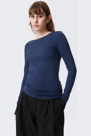 Weekday Open Back Long-Sleeved Top