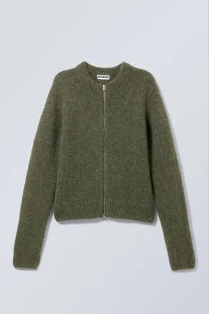 Weekday Slim Knitted Zip Cardigan