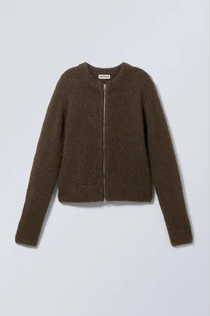 Weekday Slim Knitted Zip Cardigan