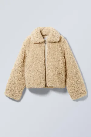 Weekday Yara Oversized Faux Fur Jacket